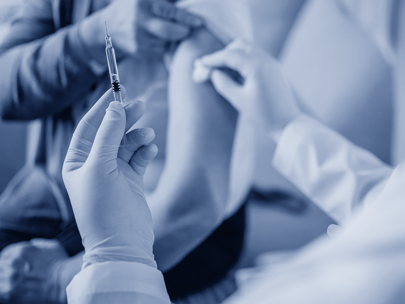 Vaccines — immunization syringe
